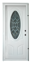Lifestyle 3/4 Oval Fiberglass Combination Door for Mobile Homes (NOT RETURNABLE)