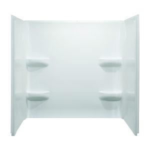 Lyons 42''x54'' White Mobile Home Shower Base With 3 Piece Surround