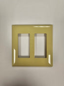 Pass & Seymour Ivory Two Gang Snap-On Wall Switch/Receptacle Plate
