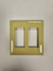 Pass & Seymour Ivory Two Gang Snap-On Wall Switch/Receptacle Plate
