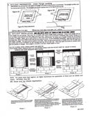 Instructions for A double pane skylight with a green tint and metal fixtures, designed for mobile home installation.