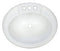 20in X 17in Plastic Oval Lavatory Sink (White)