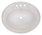 20in X 17in Plastic Oval Lavatory Sink (Almond)