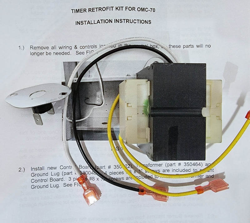 Thermo Pride AOPS7218 Time Delay Relay RetroFit Kit (Not Returnable)