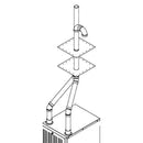 A black and white drawing of Thermo Pride Dual Pipe Vent Kit