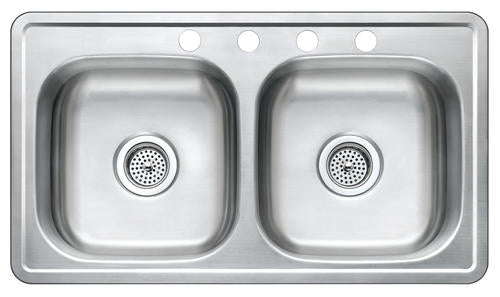 Stainless Steel Kitchen Sink 33 x 19 x 7