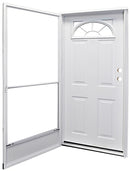 Combination Door for Mobile Home w/ Fan Lite Glass (NOT RETURNABLE)