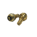 Empire Stem & Bonnet Pair Brass