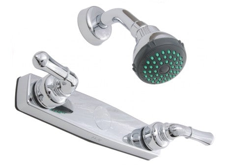 Empire 8in Chrome Shower Faucet W/ Lever Handles