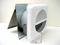 Ventline White / Mill Sidewall Exhaust Fan on a white table