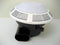 A Ventline 75 CFM side exhaust bath fan with a white plastic cover and black central unit.