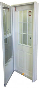 Combination Door for Mobile Home w/ 9-Lite Glass (NOT RETURNABLE)