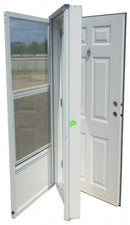 Fiberglass Combination Door for Mobile Home w/ Knocker Viewer (NOT RETURNABLE)