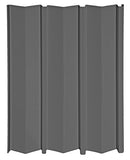 A set of non-vented skirting panels in a gray color, arranged vertically.