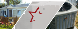 mobile home air conditioning front view of mobile home and mobile home ac unit outside th star mobile home supply logo erie pa