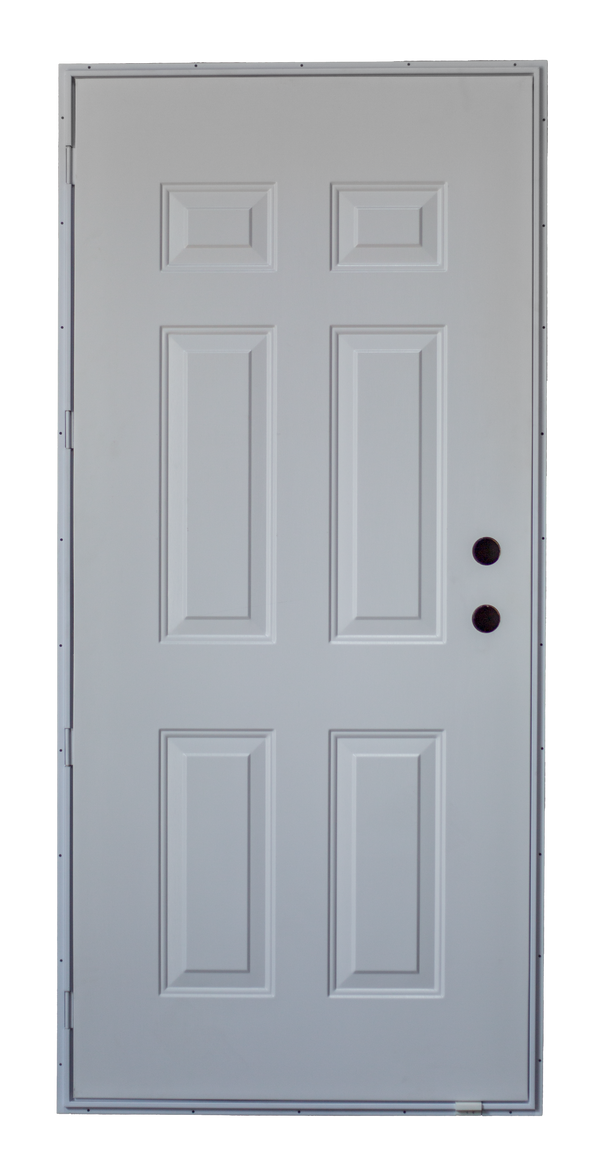 6 Panel Outswing Door for Mobile Home  ( WHITE )