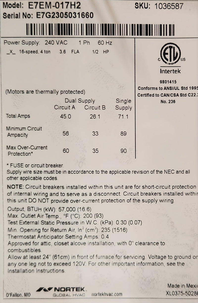 E7 17KW Short Electric Furnace