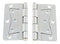 Satin Nickel Deluxe Interior Non-Mortise Door Hinge