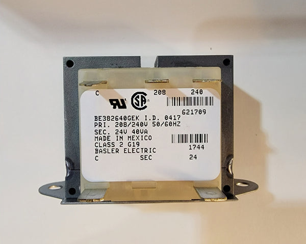 Nordyne/Miller/Intertherm 620858 Transformer 24V@40VA (NOT RETURNABLE)