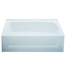 Kinro 27 in x 54 in Mobile Home Tub with Right Drain (White Color)