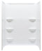 Lyons 27''x54'' White Mobile Home Shower Base With 3 Piece Surround