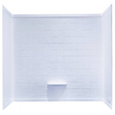 Kinro Mobile Home 3 Piece White Tile Wall Surround 27in x 54in