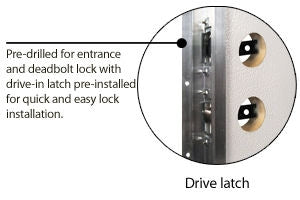 Vinyl Steel Combination Door for Mobile Home w/ 9-Lite Glass (NOT RETURNABLE)