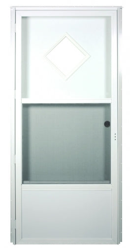 Combination Door for Mobile Homes with Diamond Window (NOT RETURNABLE)