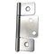 Interior Non-Mortise Door Hinge - Silver, Wider Center Leaf