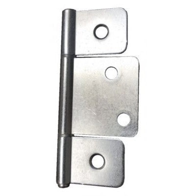 Interior Non-Mortise Door Hinge (Silver) (Wider Center Leaf)
