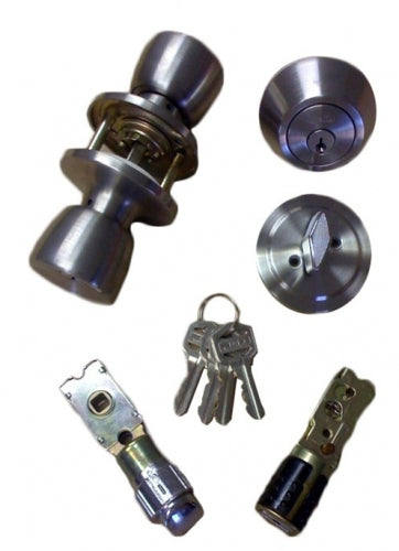 Cardinal Stainless Steel Combination Door Lock Set with Dead Bolt