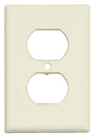 Almond Single Gang Wall Receptacle Plate