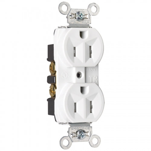 White Duplex Wall Receptacle