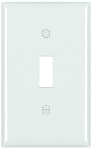 White Single Gang Wall Switch Plate
