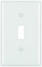 White Single Gang Wall Switch Plate