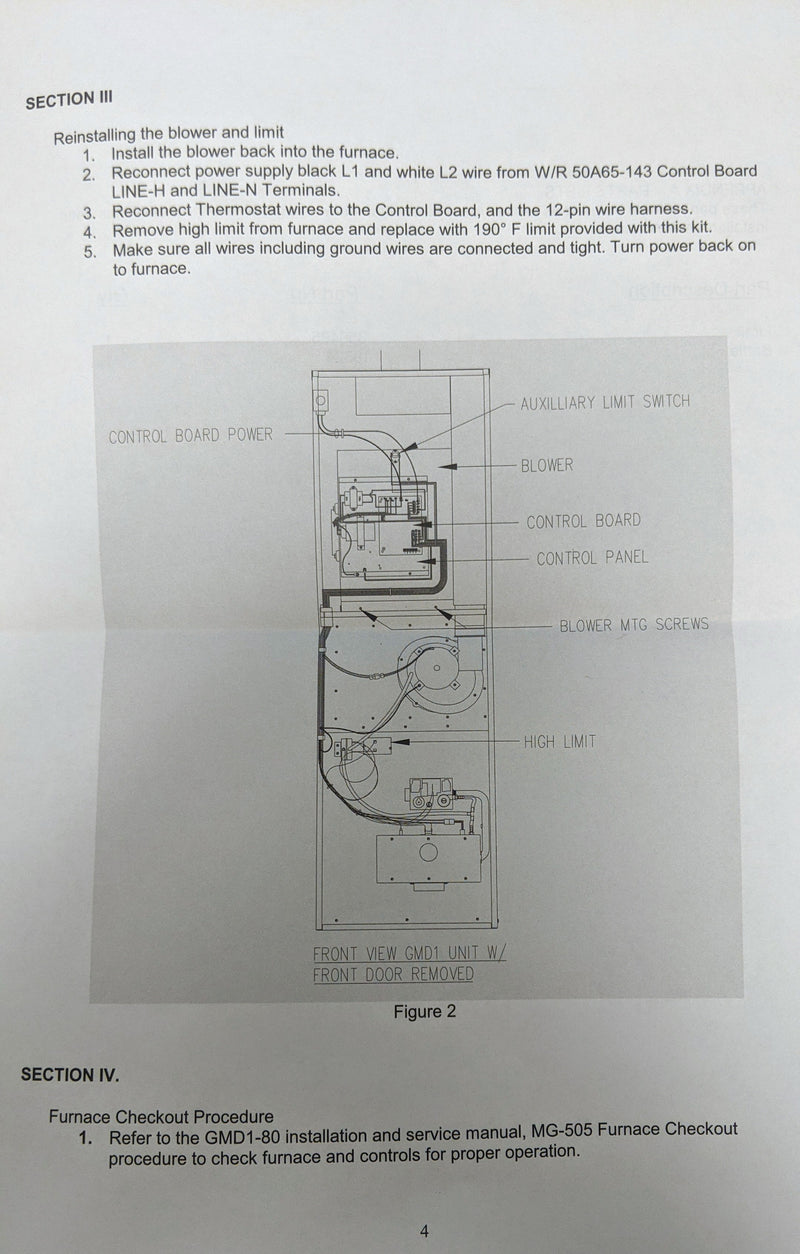 Thermo Pride AOPS2678 High Limit Replacement Kit (NOT RETURNABLE)