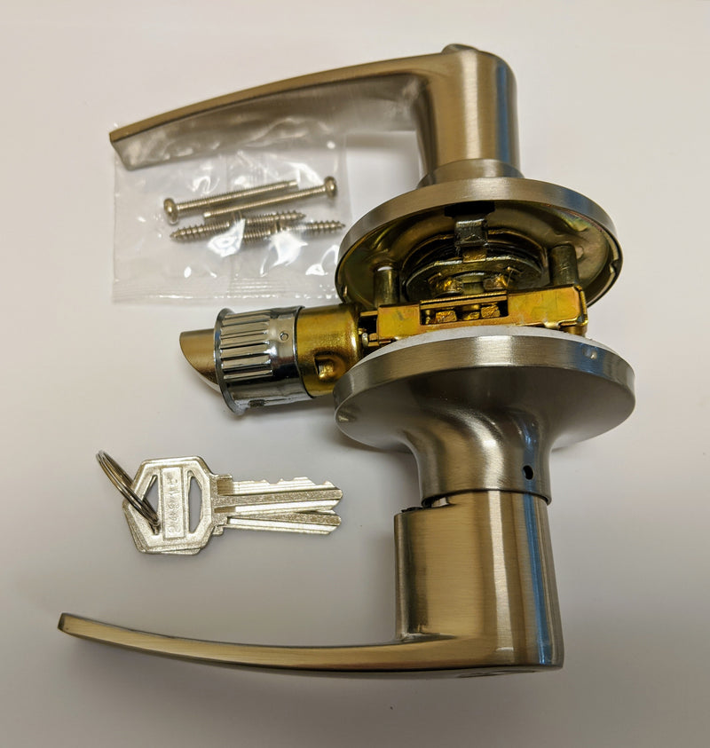 Orion Stainless Steel Lever Handle Entrance Door Lock Set