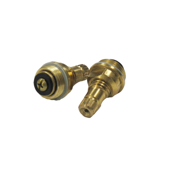 Empire Stem & Bonnet Pair Brass