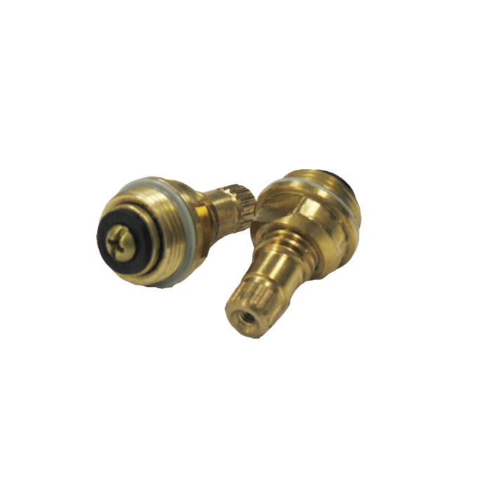 Empire Stem & Bonnet Pair Brass