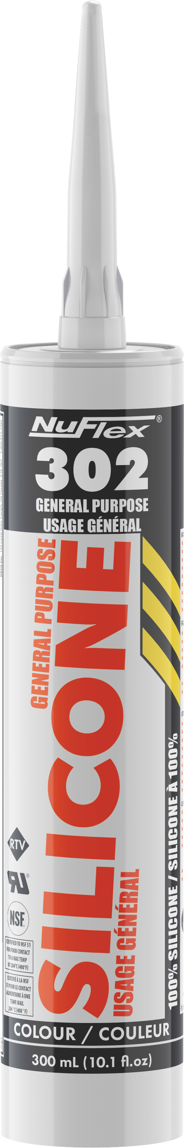 Clear NuFlex General Purpose 100% Silicone