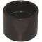 1 1/2" x 1 1/2" Black ABS Coupling