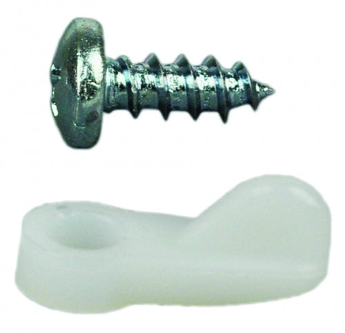 Pack of 100 White Plastic Storm Window Clip with Screw – Star Supply USA