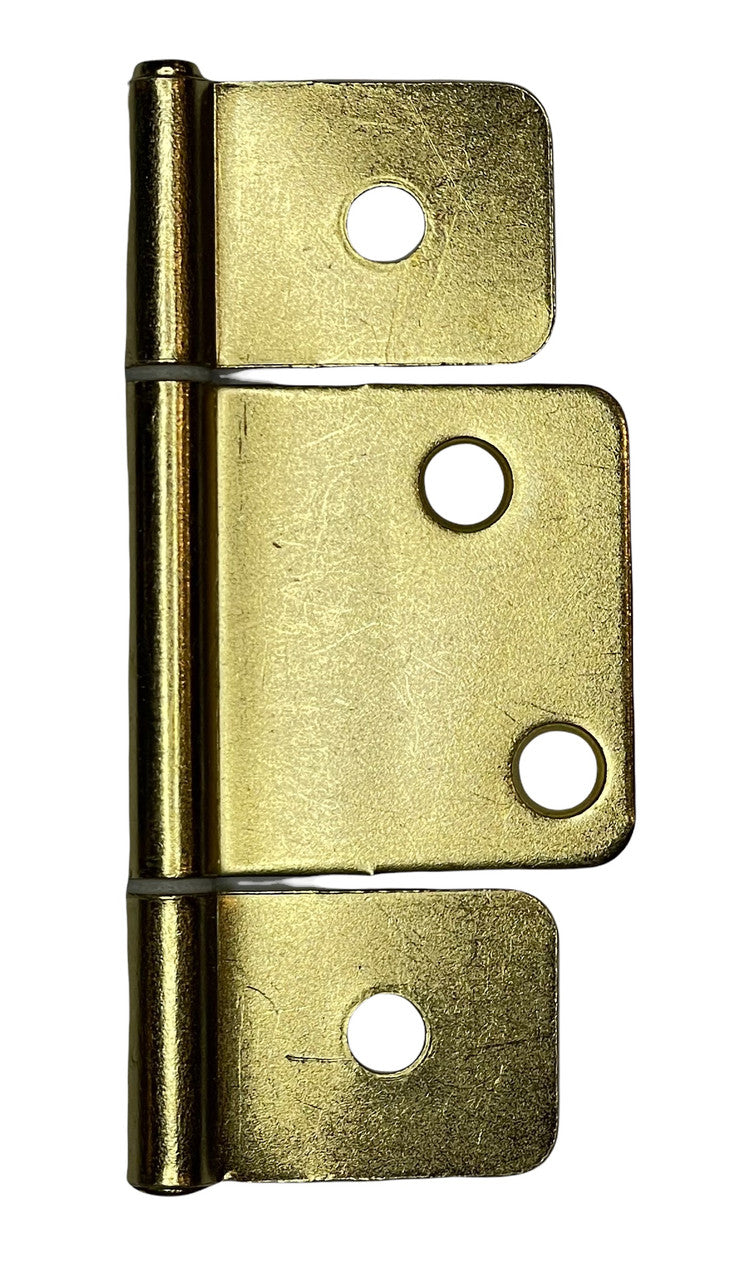 Non-Mortise Door Hinge (Brass) (Wider Center Leaf)