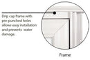 9-Lite Combination Door for Mobile Homes with Cottage Window (NOT RETURNABLE)