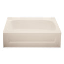 Kinro 27 in x 54 in Mobile Home Tub with Right Drain (Almond Color)