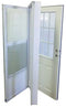 Vinyl Steel Combination Door for Mobile Home w/ 9-Lite Glass (NOT RETURNABLE)