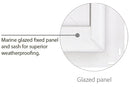 Kinro 30in White Vinyl Vertical Sliding Windows