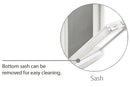 Kinro 30in White Vinyl Vertical Sliding Windows