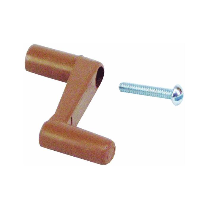 Pack of Ten 3/4" Brown Crank Handles With Screws